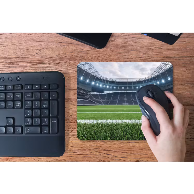 Voetbal - Stadion - Sport - Groen muismat rubber klein -toetsenbord