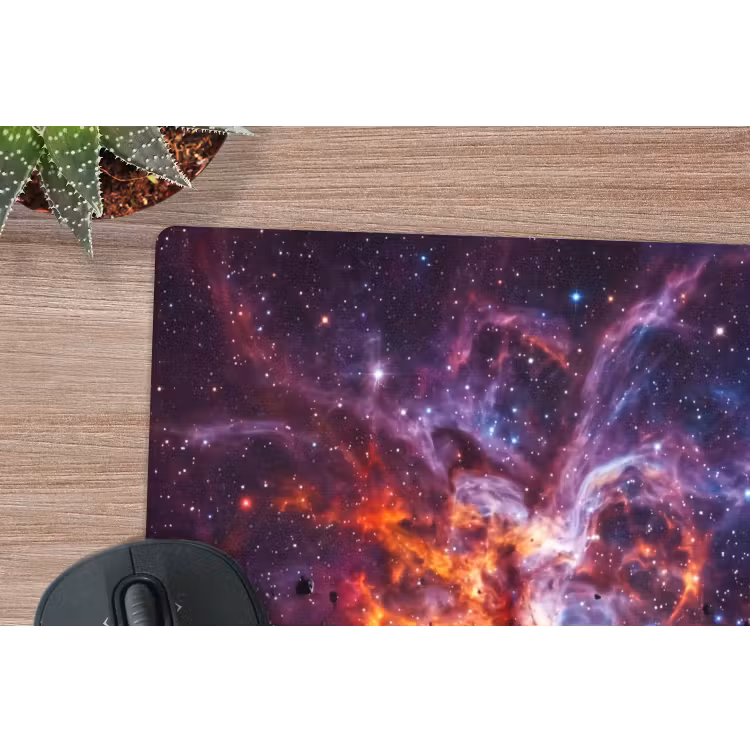 Space - Stars - Abstract - Colorful muismat rubber klein -closeup