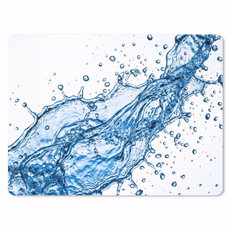 Spash - Water - Blauw muismat rubber klein -3d