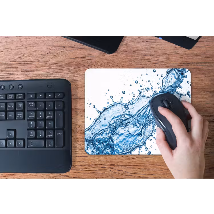 Spash - Water - Blauw muismat rubber klein -toetsenbord