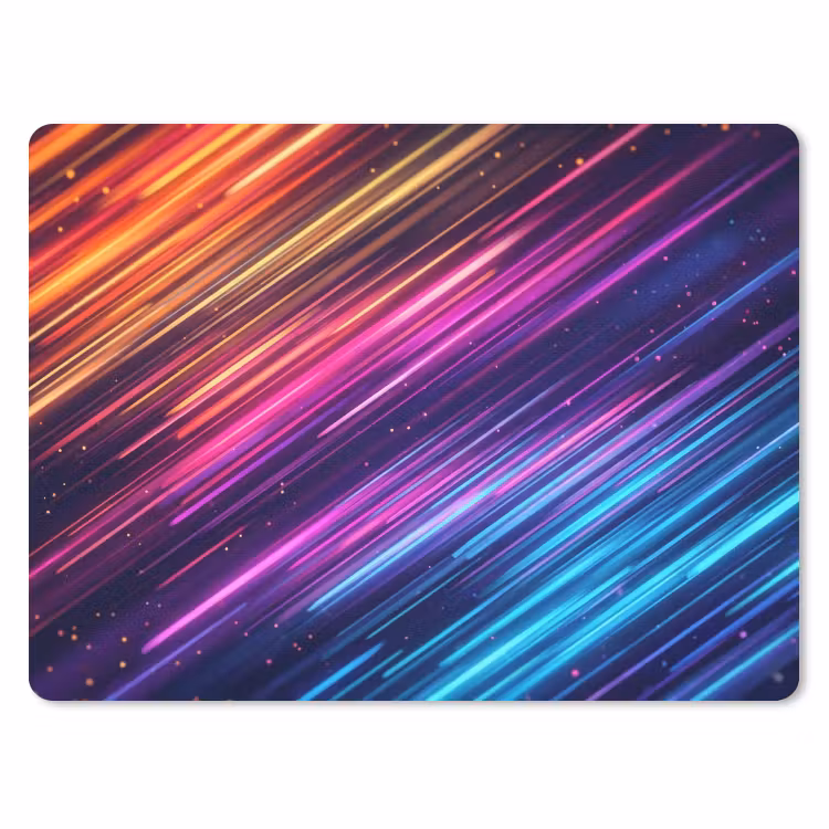 Snelheid - Kosmos - Kleurrijk muismat rubber klein -3d