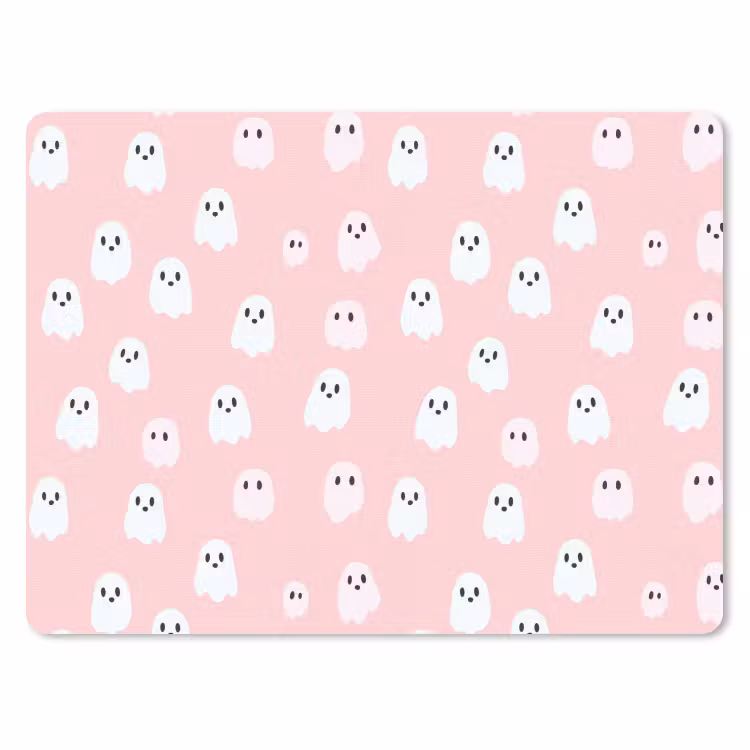 Spookjes - Patroon - Roze muismat rubber klein 262 -3d