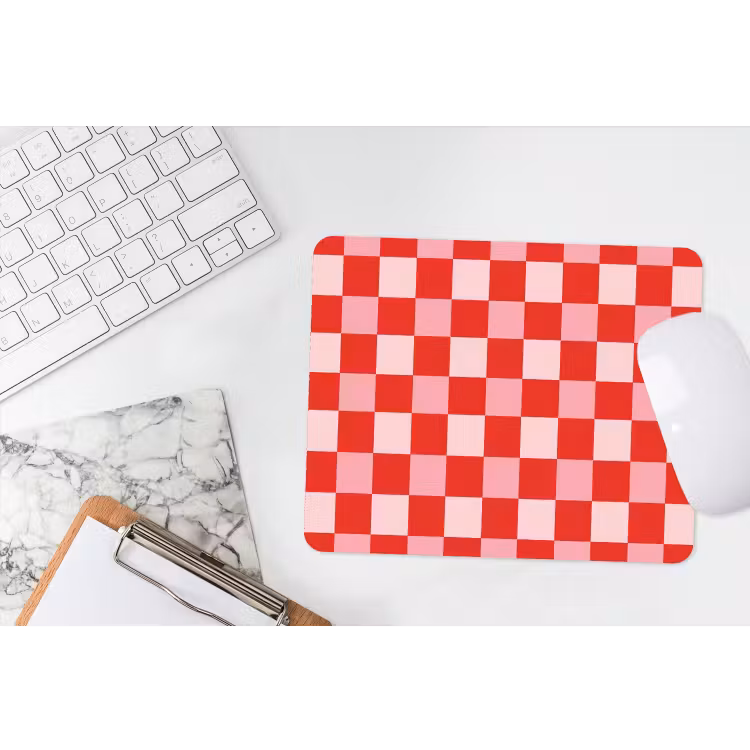 Vierkant - Klassiek - Rood muismat rubber klein 262 -witbureau