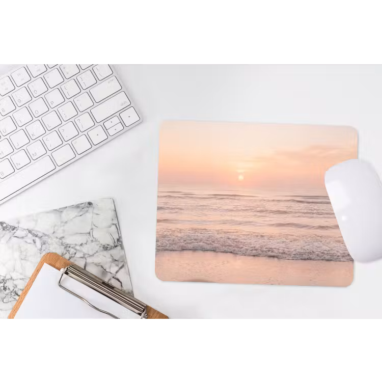 Zon - Strand - Roze muismat rubber klein -witbureau