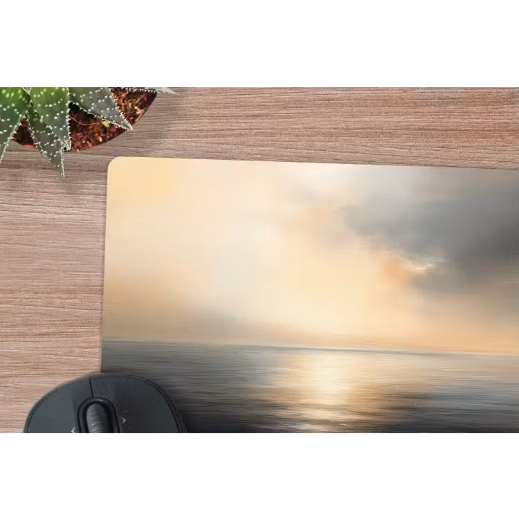 Zon - Horizon - Zee muismat rubber klein -closeup