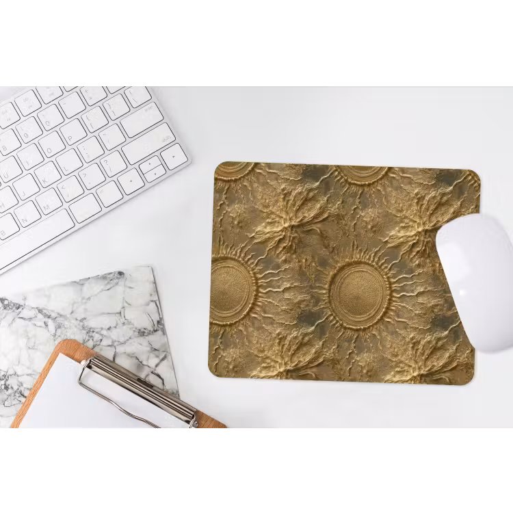 Zon - Reliëf - Antiek - Goud muismat rubber klein 262 -witbureau
