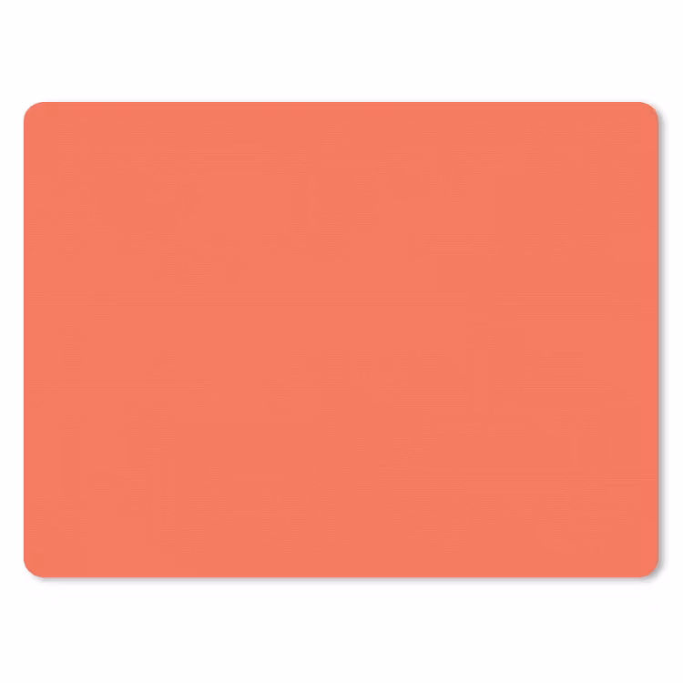 Sunset - Salmon - Oranje muismat rubber klein 262 -3d