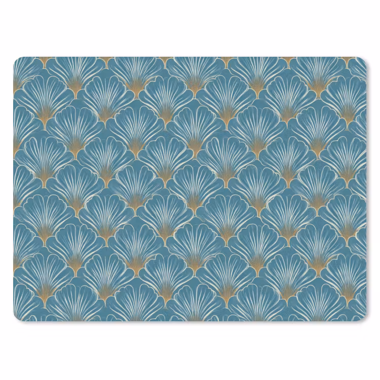 Symmetrisch - Patroon - Blauw muismat rubber klein 262 -3d