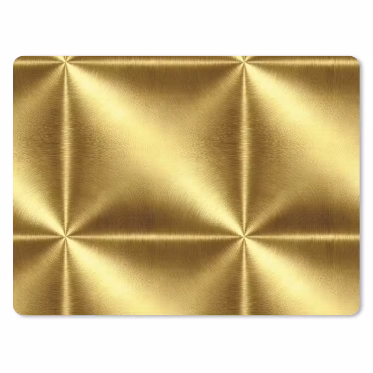 Textuur - Geborsteld Goud - Industrieel - Metallic muismat rubber klein 262 -3d