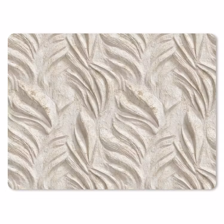 Textuur - Reliëf - Beige muismat rubber klein 262 -3d