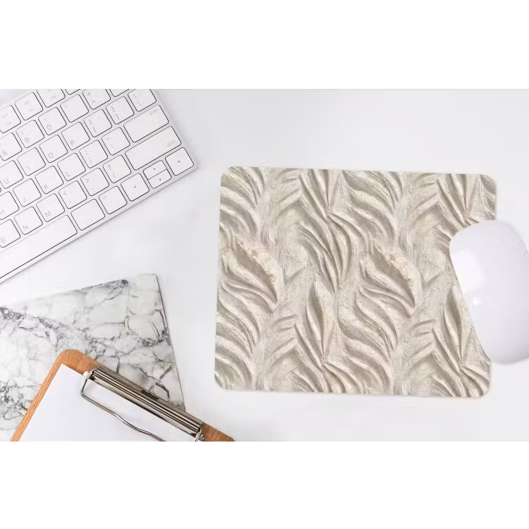 Textuur - Reliëf - Beige muismat rubber klein 262 -witbureau