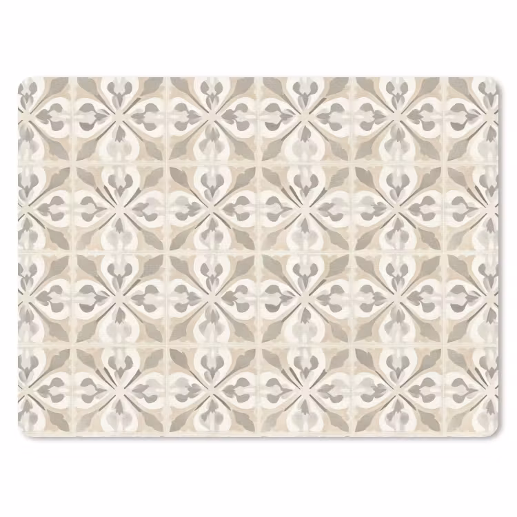 Tegel - Motief - Beige muismat rubber klein 262 -3d