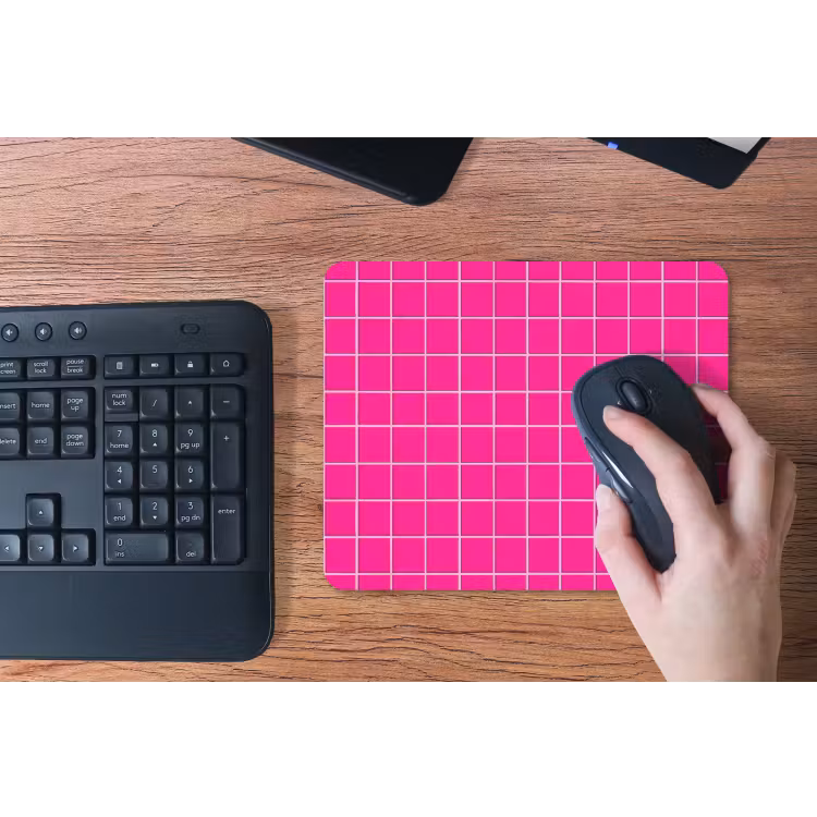 Tegels - Vierkant - Fuchsia muismat rubber klein 262 -toetsenbord