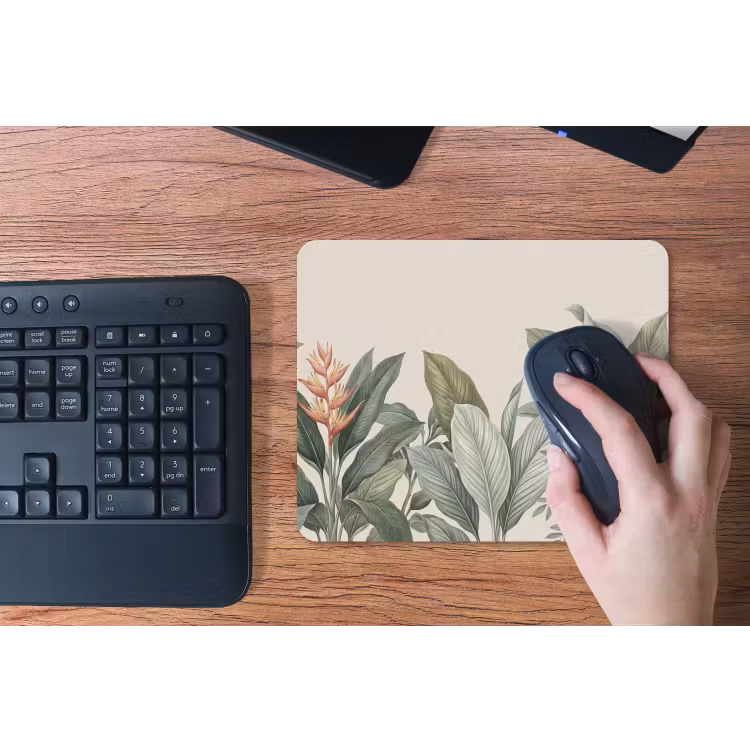 Tropisch - Planten - Modern - Groen muismat rubber klein -toetsenbord