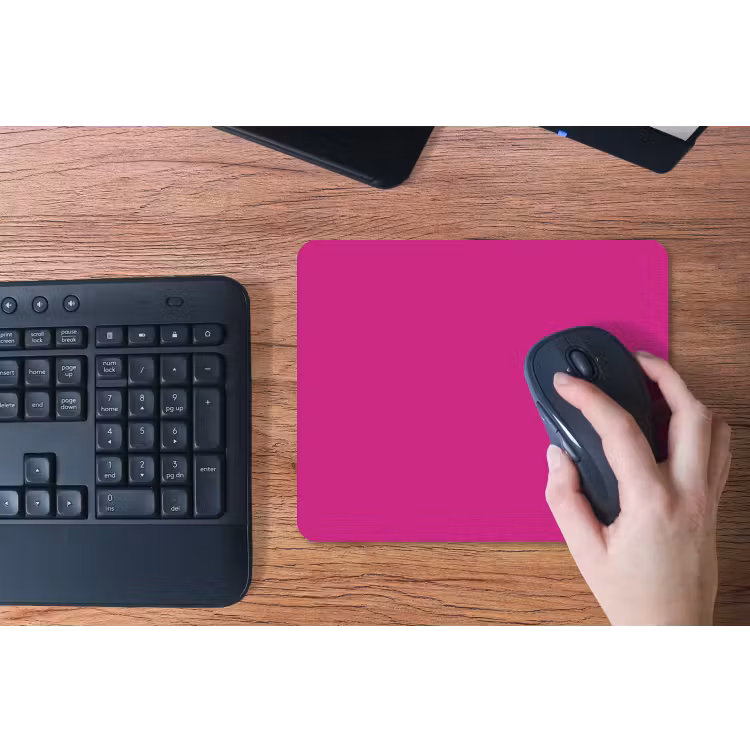 Velvet - Magenta - Roze muismat rubber klein 262 -toetsenbord