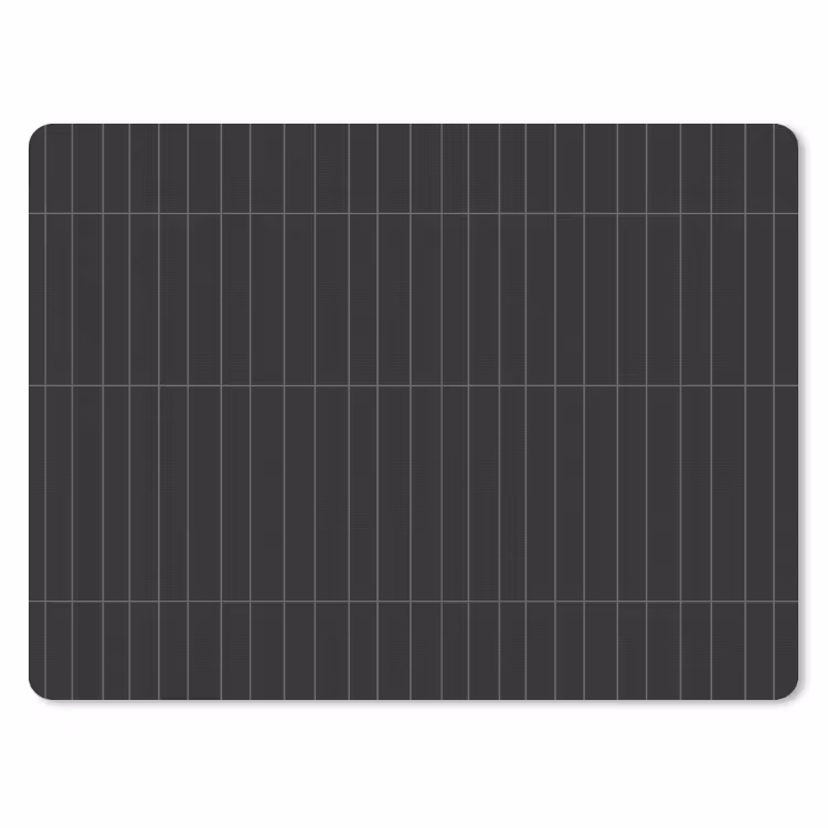 Verticaal - Wandtegel - Mat - Zwart muismat rubber klein 262 -3d