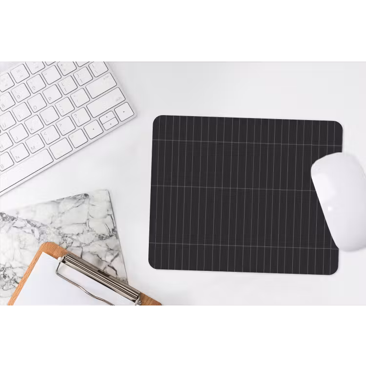 Verticaal - Wandtegel - Mat - Zwart muismat rubber klein 262 -witbureau