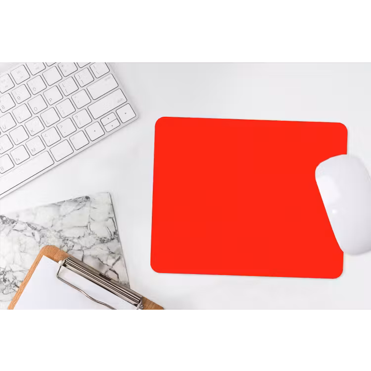 Vibrant - Vermilion - Rood muismat rubber klein 262 -witbureau