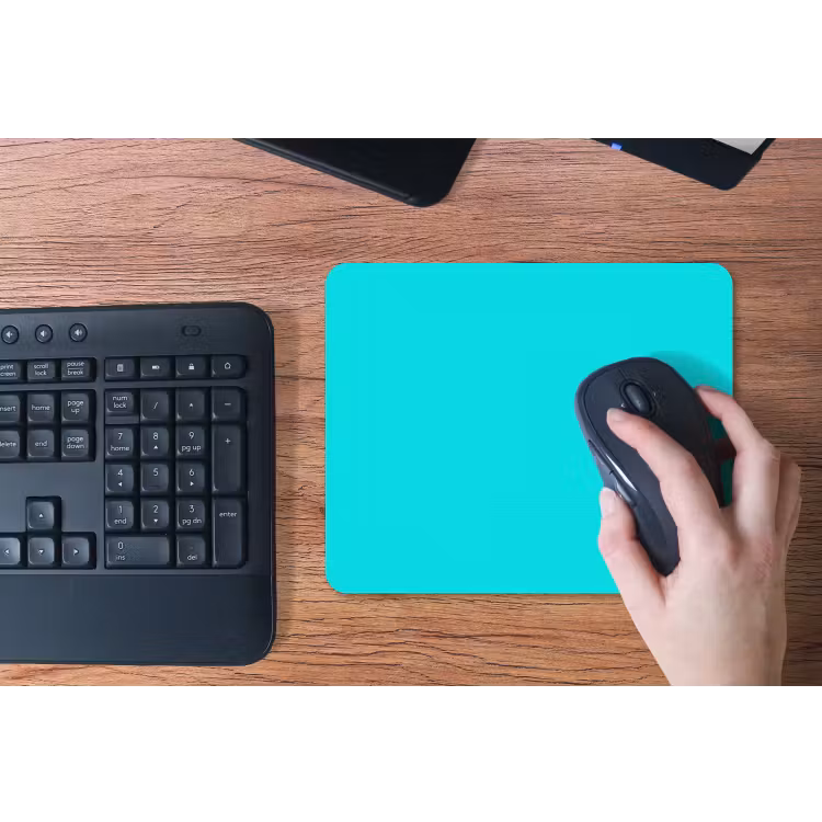 Vivid - Aquamarine - Turkoois muismat rubber klein 262 -toetsenbord