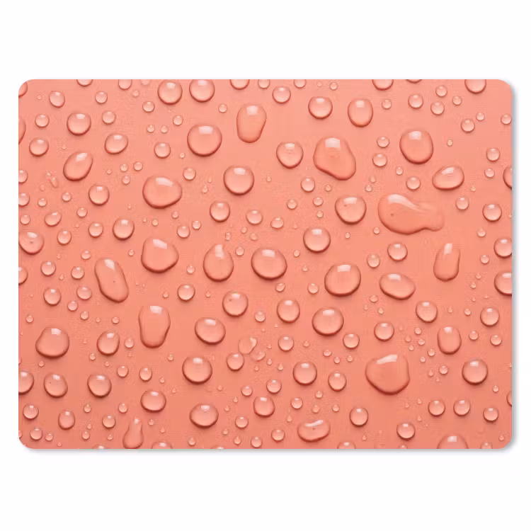 Water - Druppels - Roze muismat rubber klein -3d