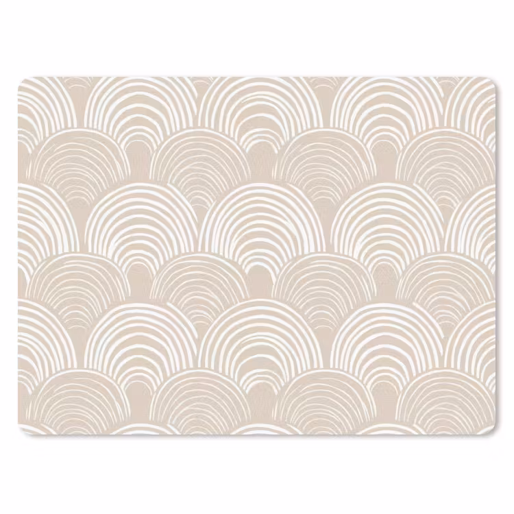 Golven - Structuur - Beige muismat rubber klein 262 -3d