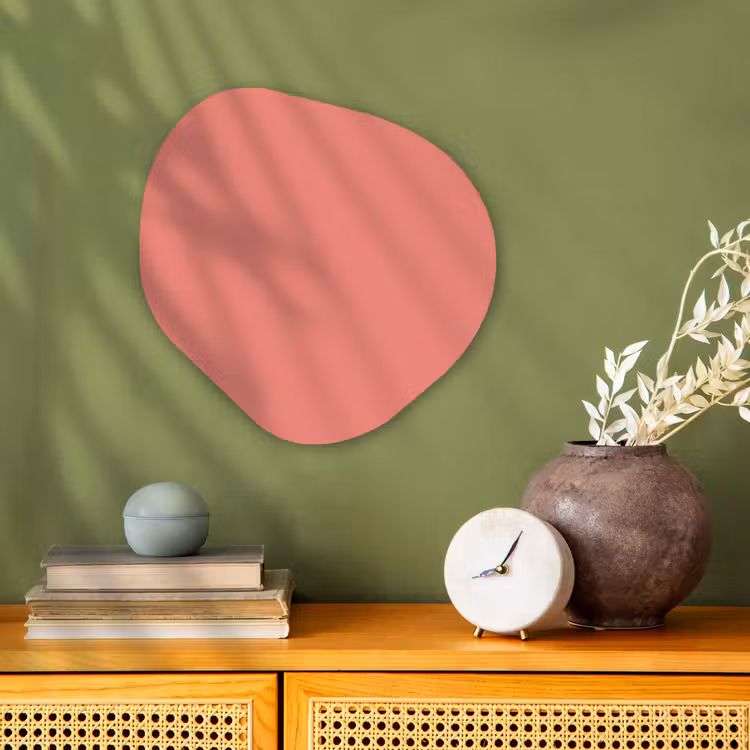 Coral - Reef - Rood Wandcirkel Organisch Forex 3mm klein 629 -sfeer2