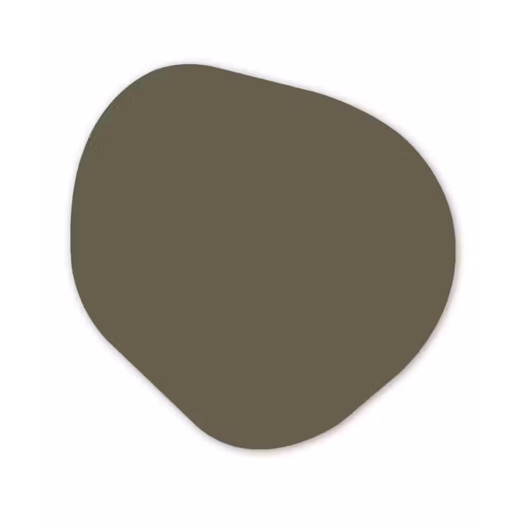 Deep - Khaki - Groen Wandcirkel Organisch Forex 3mm klein 629 -3d