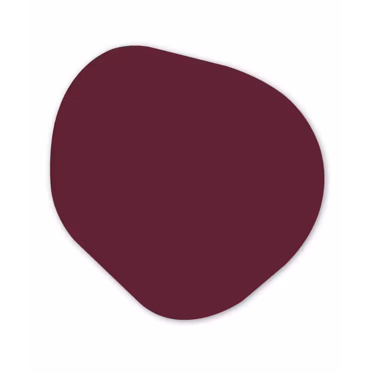 Deep - Plum - Paars Wandcirkel Organisch Forex 3mm klein 629 -3d