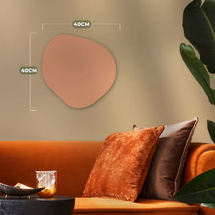 Desert - Coral - Koraal Wandcirkel Organisch Forex 3mm klein 629 -sfeer3
