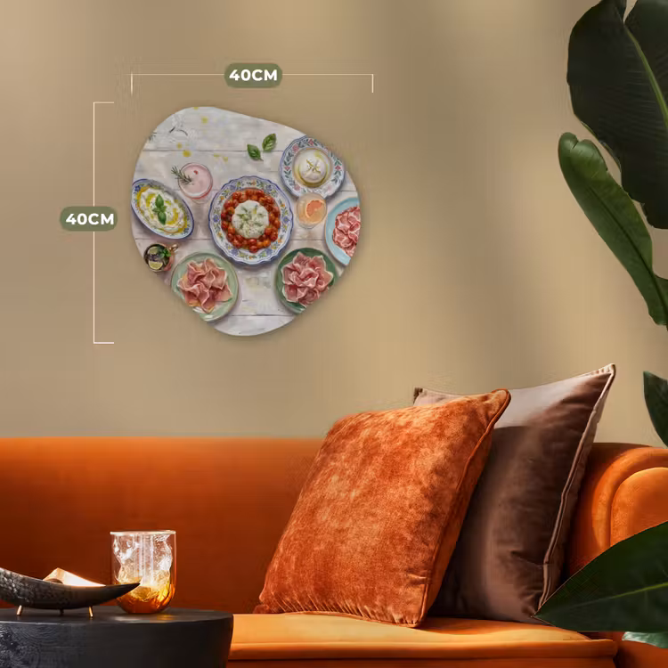 Eten - Tafel - Divers - Modern Wandcirkel Organisch Forex 3mm klein -sfeer3