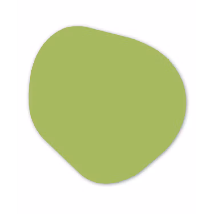 Lime - Glow - Groen Wandcirkel Organisch Forex 3mm klein 629 -3d