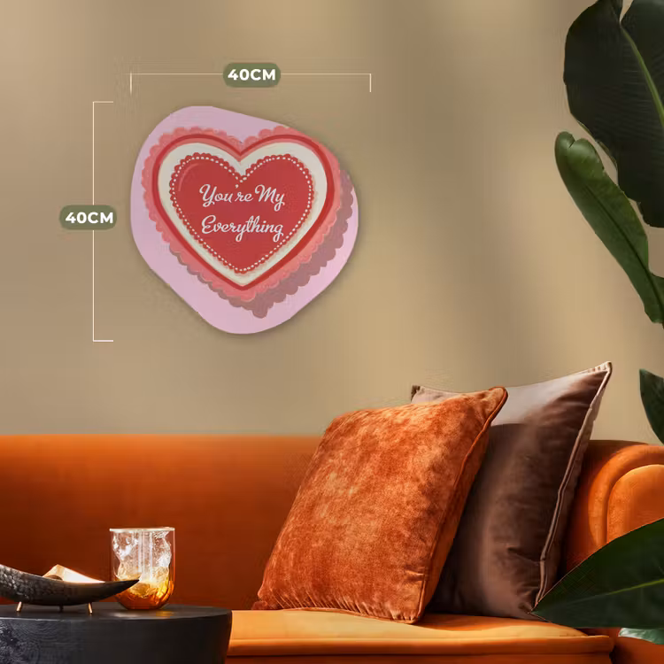 Liefde - Hart - Valentijn Wandcirkel Organisch Forex 3mm klein -sfeer3