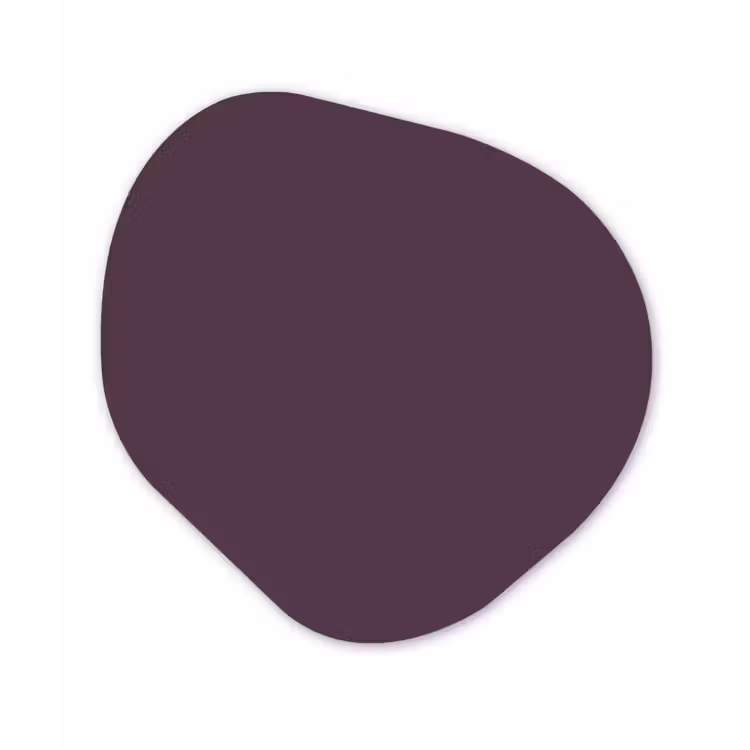 Midnight - Plum - Paars Wandcirkel Organisch Forex 3mm klein 629 -3d