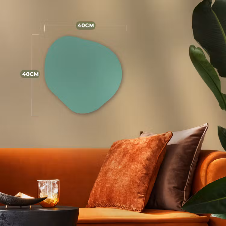 Ocean - Jade - Groen Wandcirkel Organisch Forex 3mm klein 629 -sfeer3