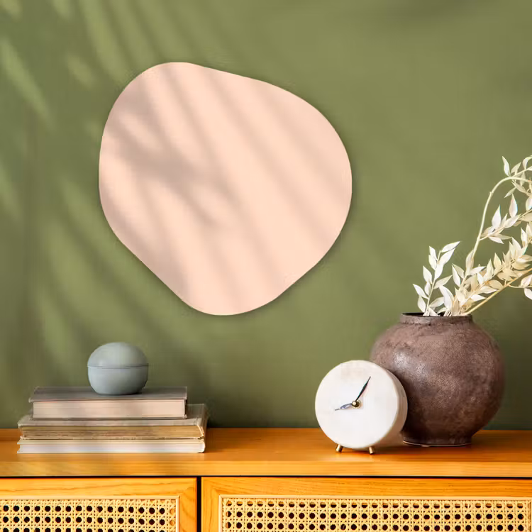Pale - Peach - Nude Wandcirkel Organisch Forex 3mm klein 629 -sfeer2