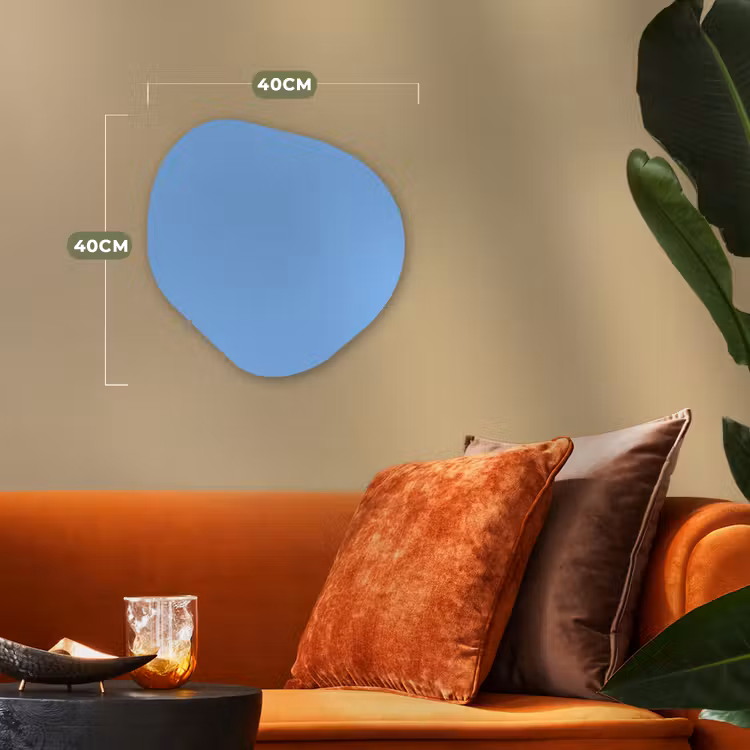 Sky - Glow - Blauw Wandcirkel Organisch Forex 3mm klein 629 -sfeer3
