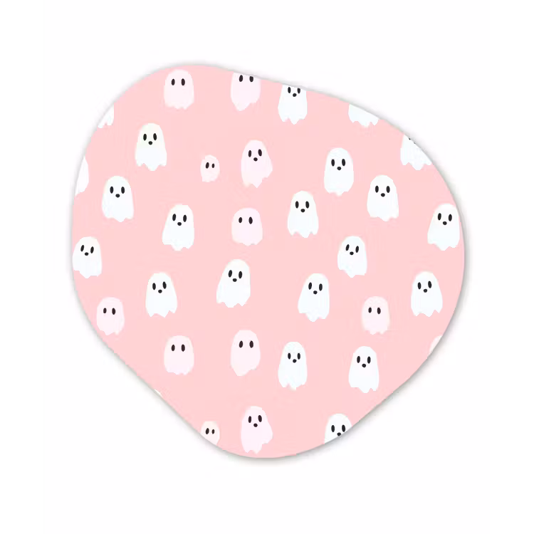 Spookjes - Patroon - Roze Wandcirkel Organisch Forex 3mm klein 629 -3d