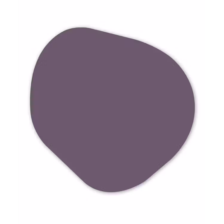 Velvet - Aubergine - Paars Wandcirkel Organisch Forex 3mm klein 629 -3d