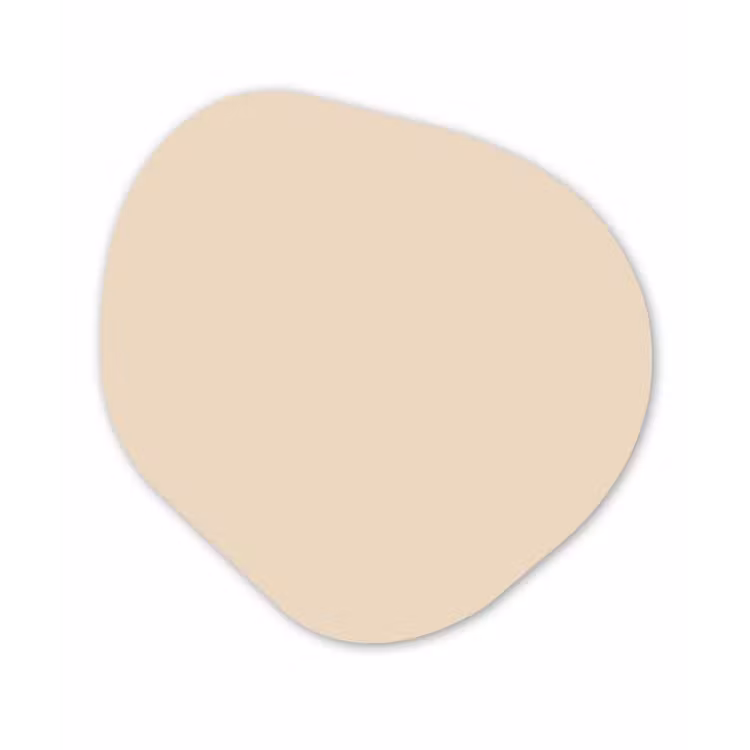 Cream - Nude - Neutraal Wandcirkel Organisch Aluminium middel 851 -3d