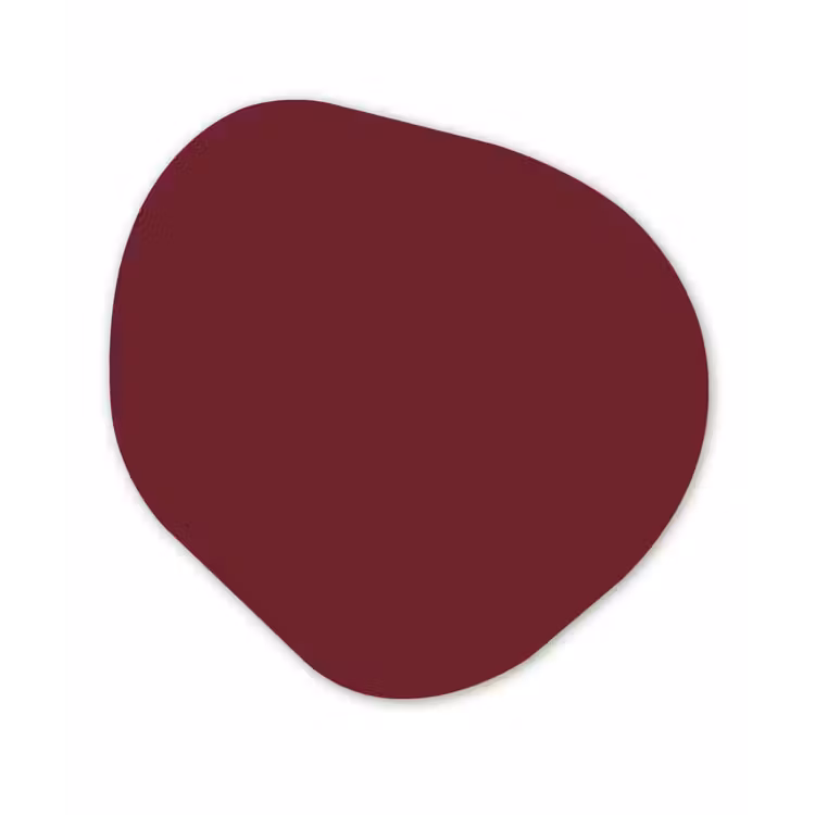 Dark - Garnet - Rood Wandcirkel Organisch Aluminium middel 851 -3d