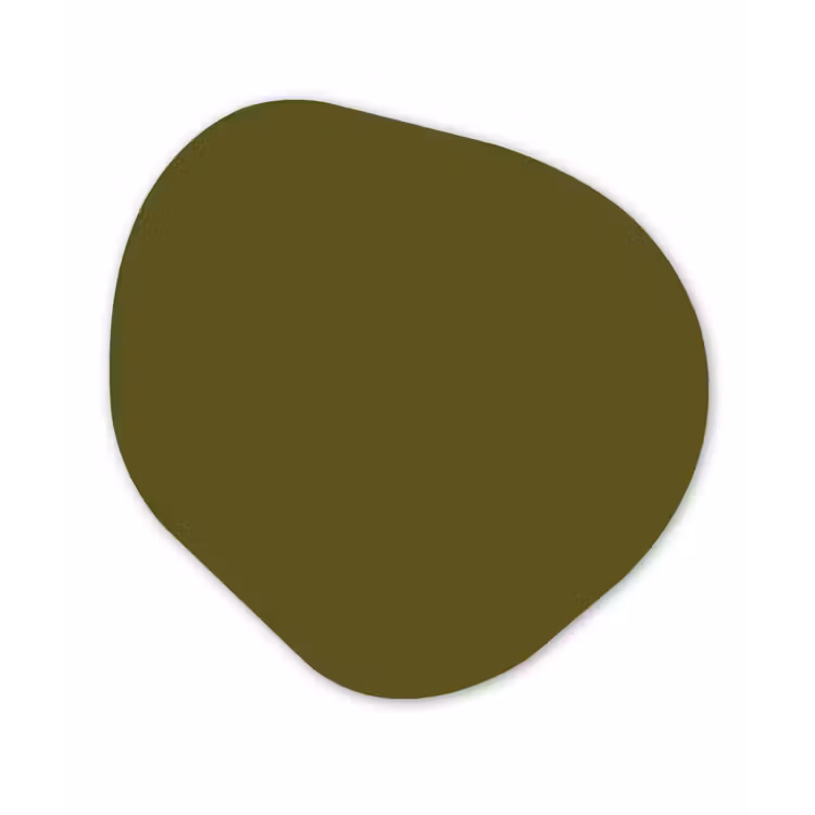 Dark - Olive - Groen Wandcirkel Organisch Aluminium middel 851 -3d