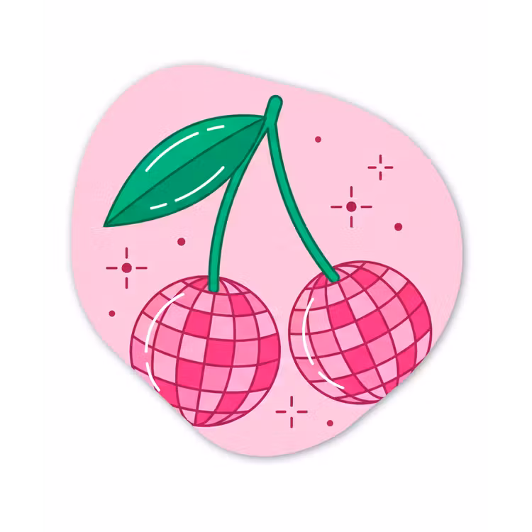Decoratie - Disco-bal - Feest - Roze Wandcirkel Organisch Aluminium middel -3d