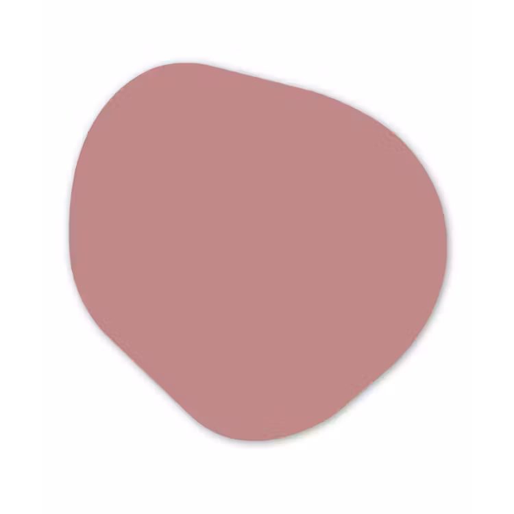 Dusty - Rose - Roze Wandcirkel Organisch Aluminium middel 851 -3d