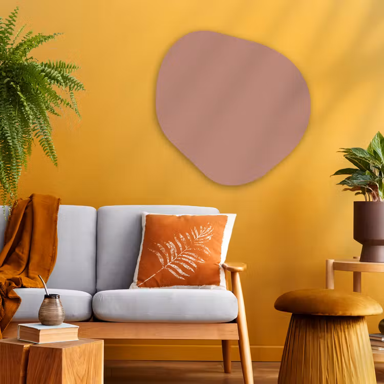 Earthy - Blusher - Roze Wandcirkel Organisch Aluminium middel 851 -sfeer4