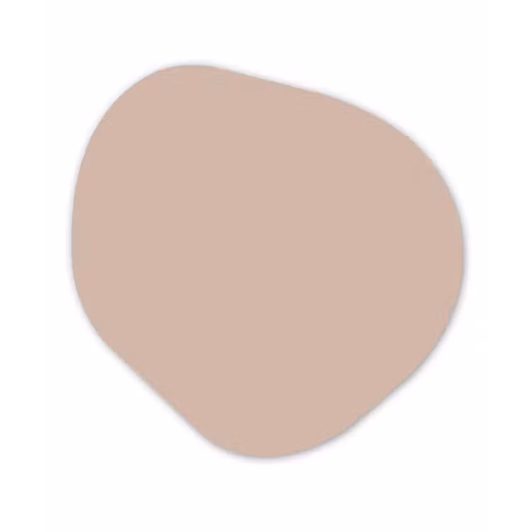 Soft - Clay - Nude Wandcirkel Organisch Aluminium middel 851 -3d