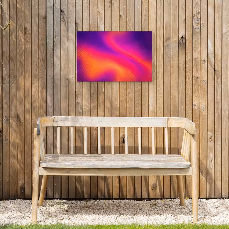 Abstract - Patroon - Kleurverloop Tuinposter op houten frame 2 cm dik klein -sfeer4