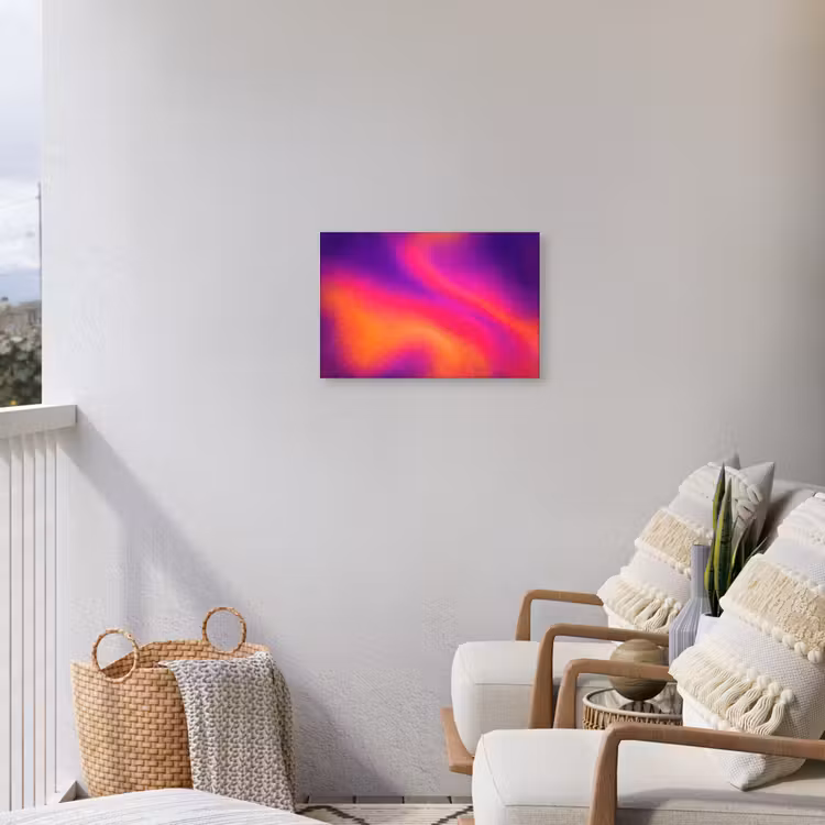 Abstract - Patroon - Kleurverloop Tuinposter op houten frame 2 cm dik klein -sfeer1