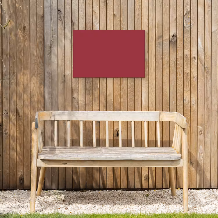 Antique - Ruby - Rood Tuinposter op houten frame 2 cm dik klein 845 -sfeer4