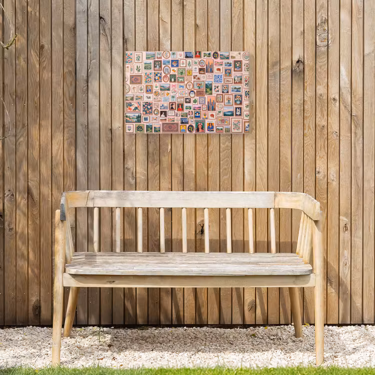 Kunst - Collectie - Decoratie - Modern - Kleurrijk Tuinposter op houten frame 2 cm dik klein -sfeer4