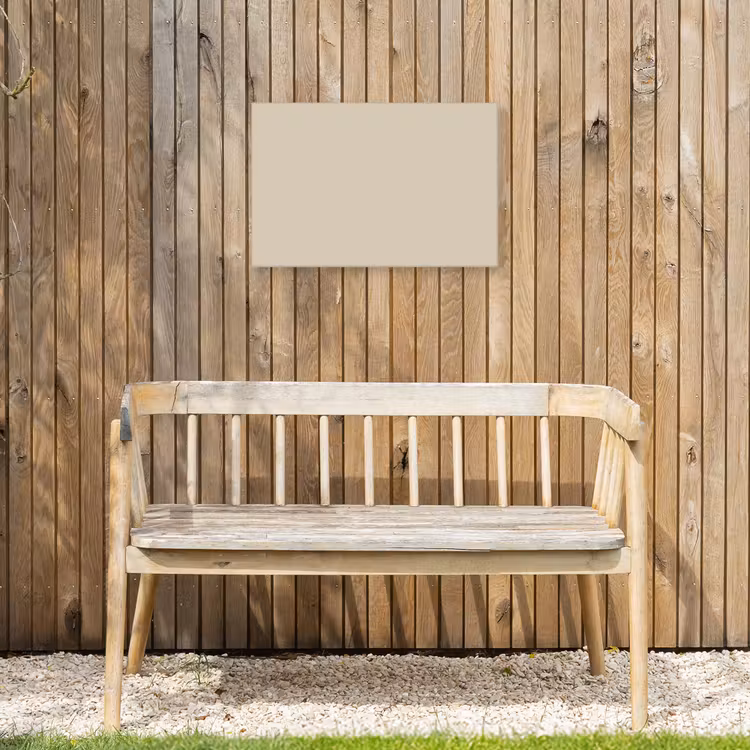 Baked - Biscuit - Nude Tuinposter op houten frame 2 cm dik klein 845 -sfeer4